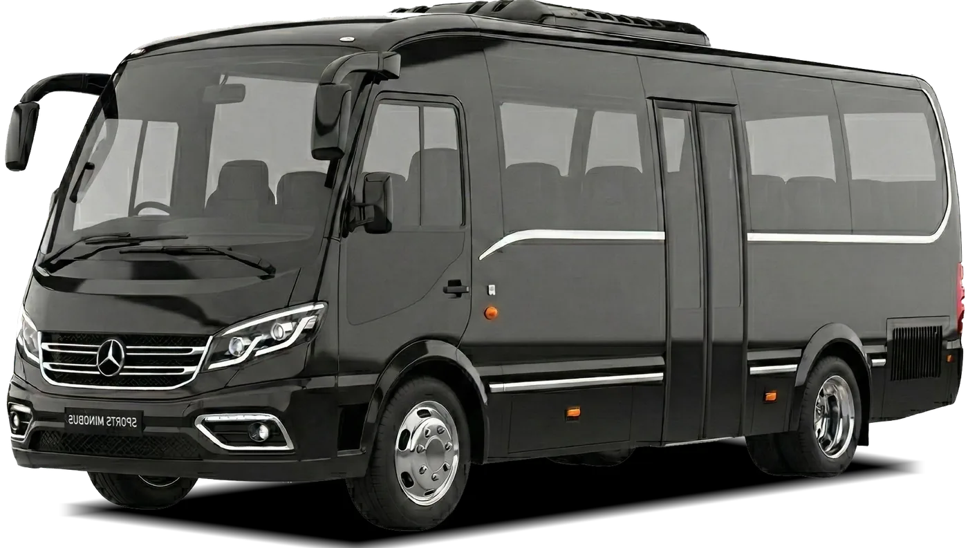 Grand tourer bus for medium groups from Milan airports — up to 20 passengers